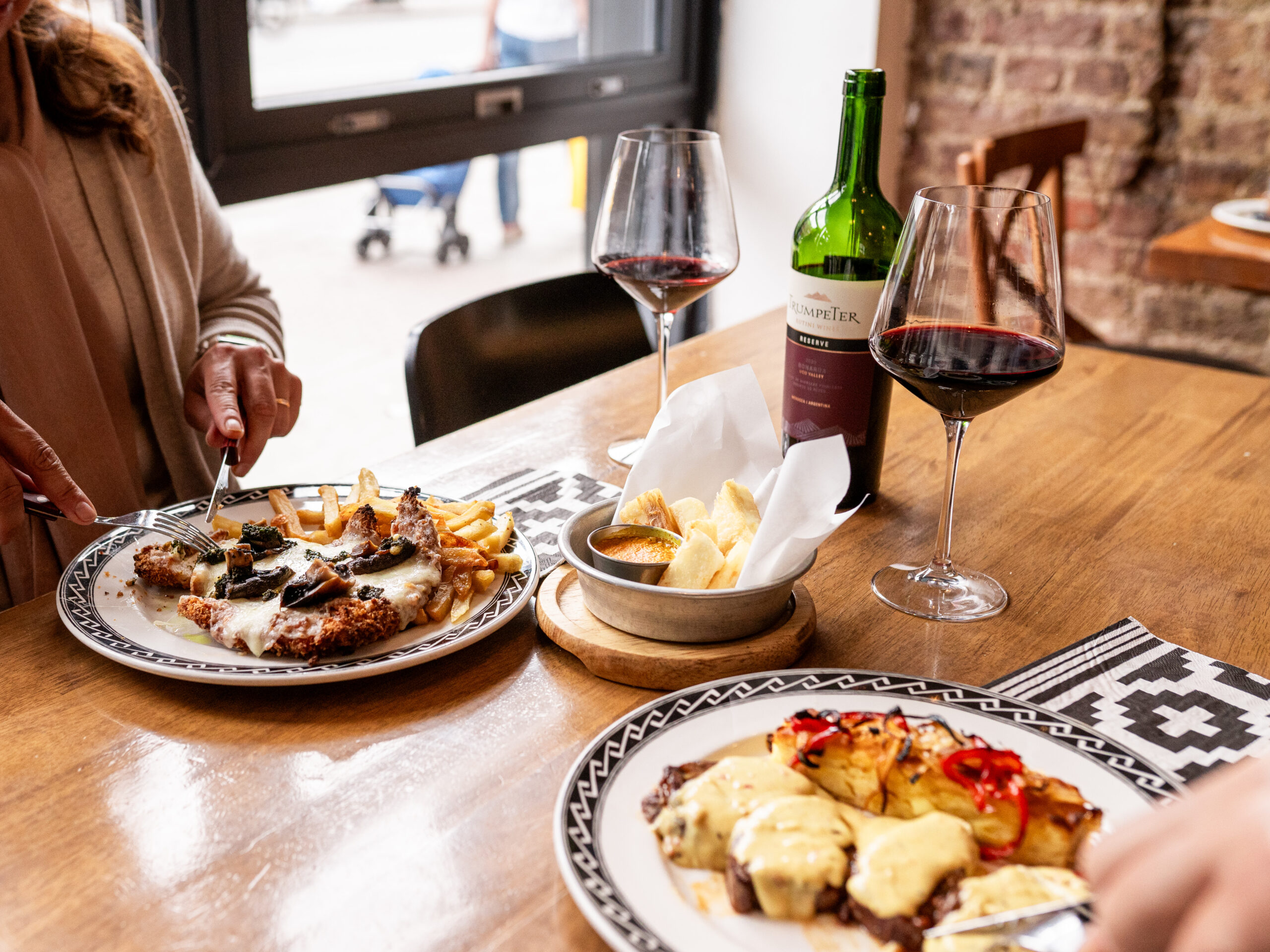 Parrilla argentina al fuego